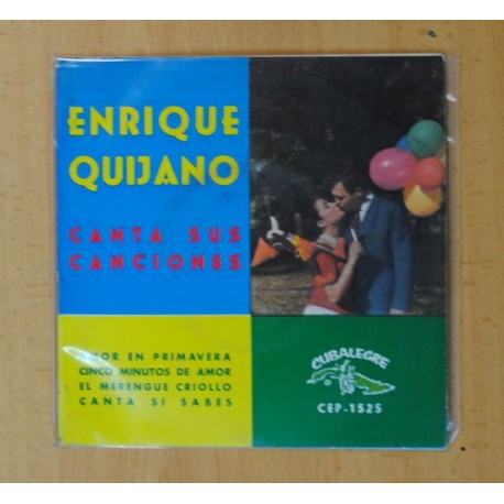 [255014] ENRIQUE QUIJANO - CANTA SUS CANCIONES - AMOR EN PRIMAVERA + 3 - EP