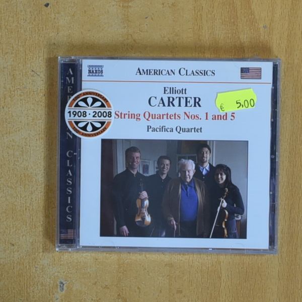[419704] ELLIOTT CARTER - STRING QUARTETS NOS 1 AND 5 - CD
