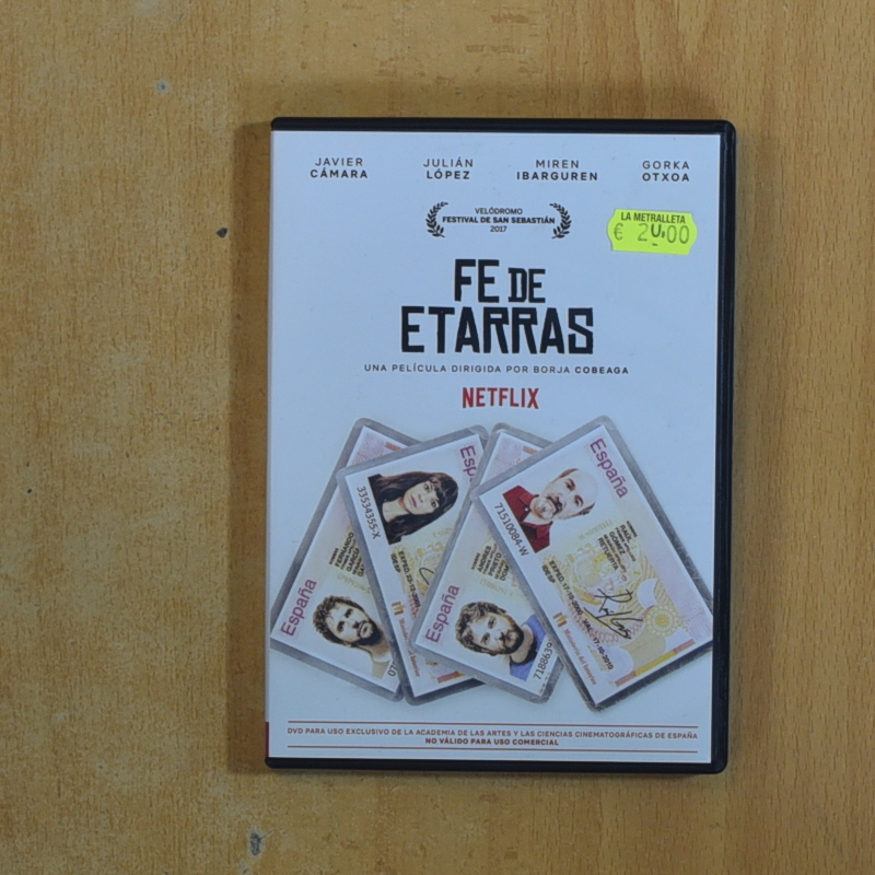 FE DE ETARRAS - DVD