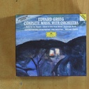 GRIEG - COMPLETE MUSIC WITH ORCHESTRA - CD