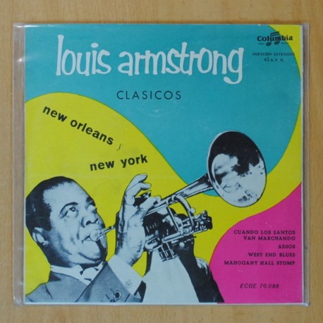 [259199] LOUIS ARMSTRONG - CLASICOS NEW ORLEANS, NEW YORK - CUANDO LOS SANTOS VAN MARCHANDO + 3 - EP