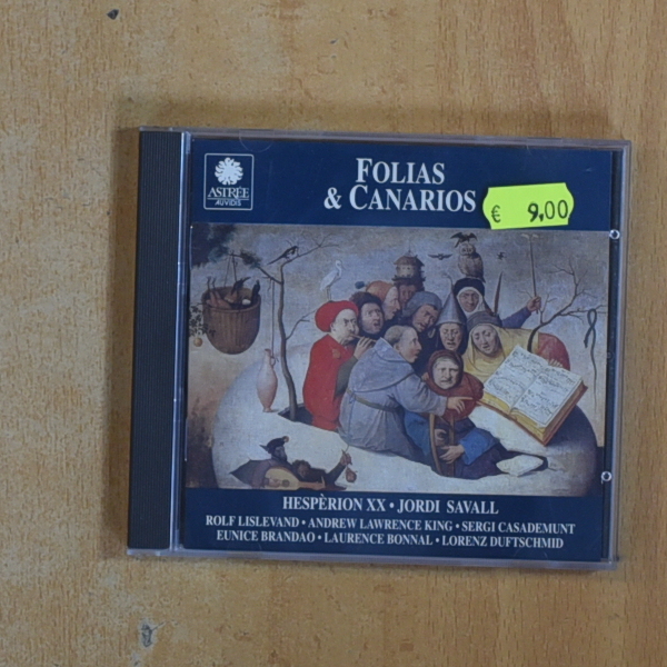 HESPERION XX / JORDI SAVALL - FOLIAS & CANARIOS - CD