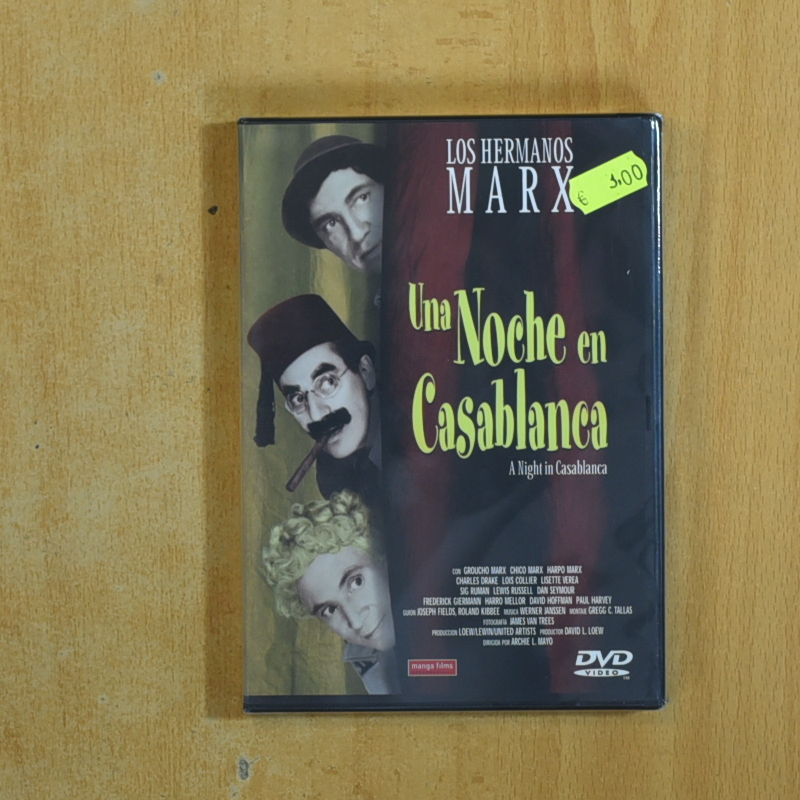 UNANOCHE EN CASABLANCA - DVD