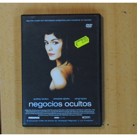 NEGOCIOS OCULTOS - DVD