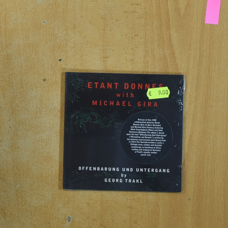 [422120] ETANT DONNES WITH MICHAEL GIRA - OFFENBARUNG UND UNTERGANG - CD