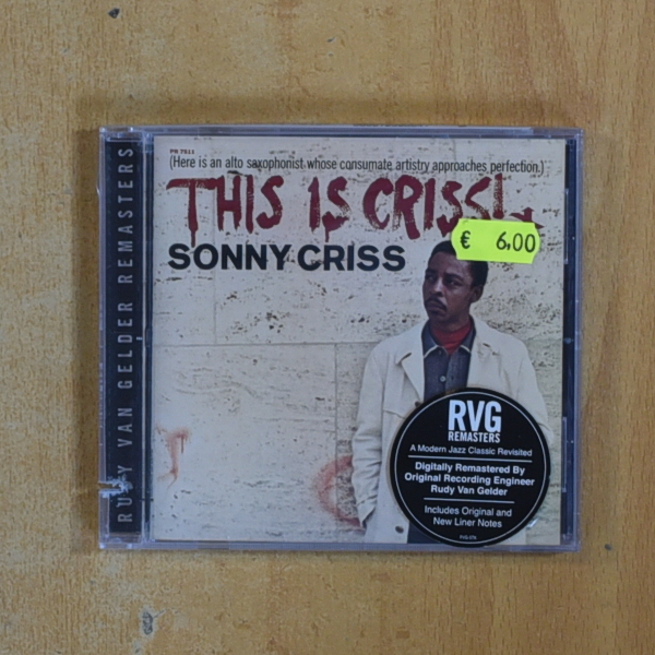 SONNY CRISS - THIS IS CRISS - CD