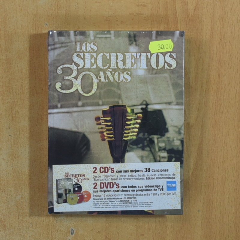 LOS SECRETOS 30 AÑOS - 2 CD + 2 DVD