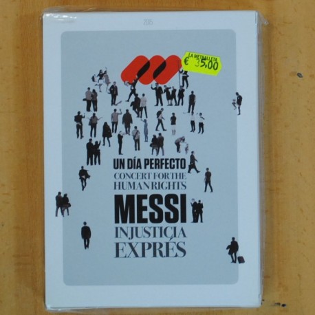 [262738] UN DIA PERFECTO / CONCERT FOR THE HUMAN RIGHTS / MESSI / INJUSTICIA EXPRES - DVD