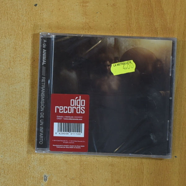 A DE ANIMAL - RETRANSMISION DE UN INFARTO - CD