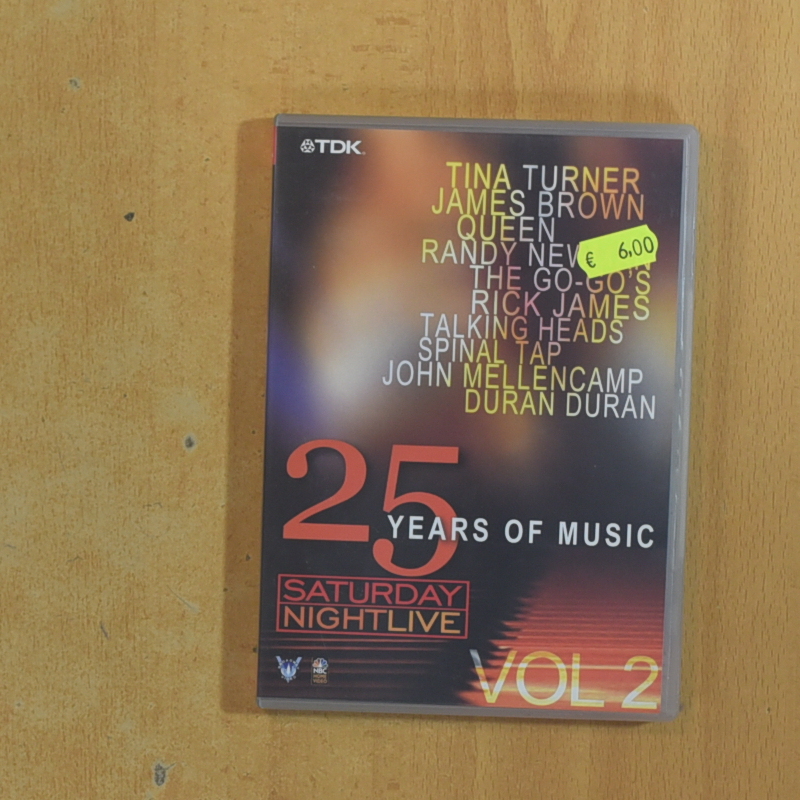 25 YEARS OF MUSIC SATURDAY NIGHT LIVE VOL 2 - DVD