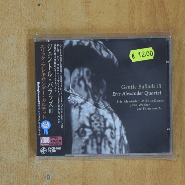 ERIC ALEXANDER QUARTET - GENTLE BALLADS III - CD ED JAPONESA