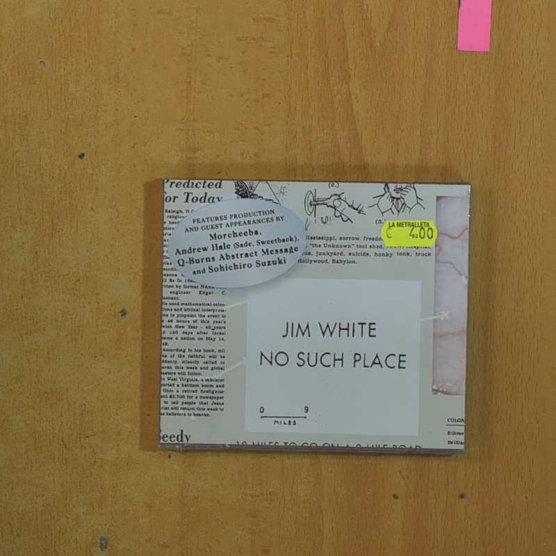 JIM WHITE - NO SUCH PLACE - CD
