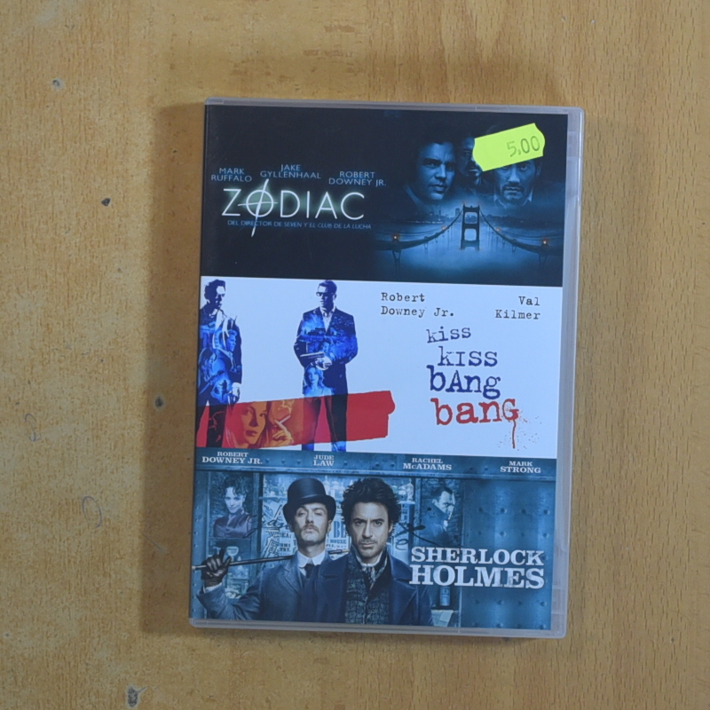 [426280] ZODIAC / KISS KISS BANG BANG / SHERLOCK HOLMES - DVD