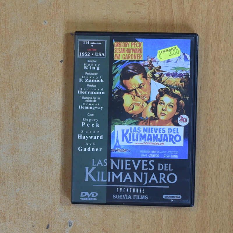LAS NIEVES DEL KILIMANJARO - DVD