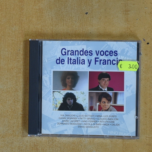VARIOS - GRANDES VOCES DE ITALIA Y FRANCIA - CD