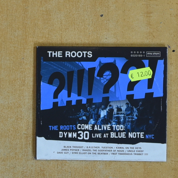 THE ROOTS - COME ALIVE TOO DYWM 30 LIVE AT BLUE NOTE NYC - CD