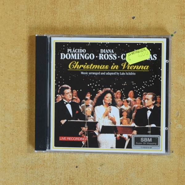 PLACIDO DOMINGO / DIANA ROSS / JOSE CARRERAS - CHRISTMAS IN VIENNA - CD