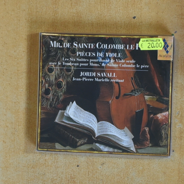 JORDI SAVALL - MR DE SAINTE COLOMBE LE FILS - CD