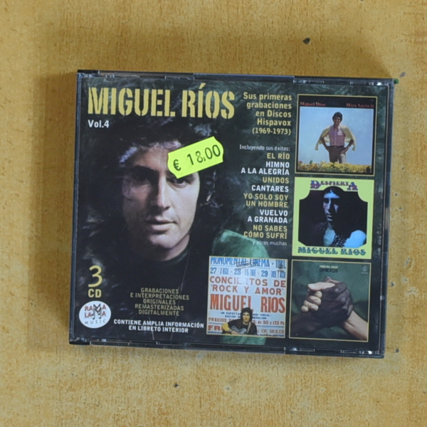 MIGUEL RIOS - SUSPRIMERAS GRABACIONES EN DISCOS HISPAVOX 1969 / 1973 - CD