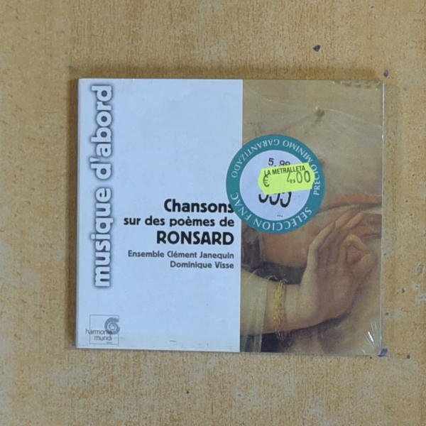 [430687] RONSARD - CHANSONS SUR DES POEMES DE RONSARD - CD