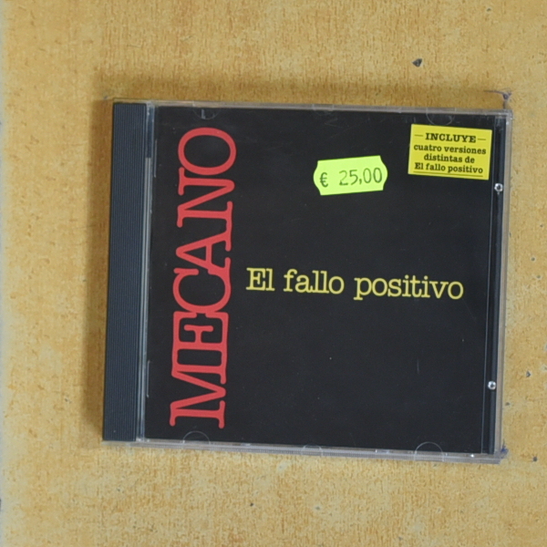 MECANO - EL FALLO POSITIVO - CD
