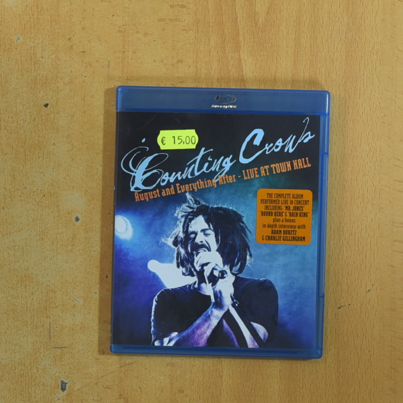 COUNTING CROWS AUGUST AND EVERYTHING AFTER LIVE AT TOWN HALL - BLURAY