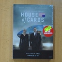 HOUSE OF CARDS - VOLUMEN TRES CAPITULOS 27 A 39 - DVD