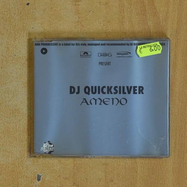 DJ QUICKSILVER - AMENO - CD SINGLE