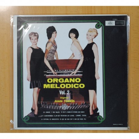 [207733] JUAN TORRES - ORGANO MELODICO VOL. 2 - LP