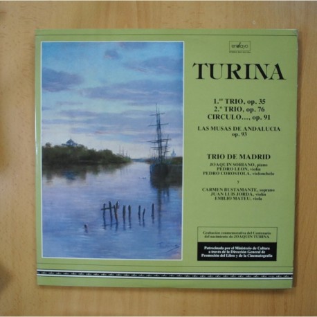 [285208] TURINA - 1 TRIO OP 35 / 2 TRIO OP 76 / CIRCULO OP 91 - GATEFOLD - 2 LP