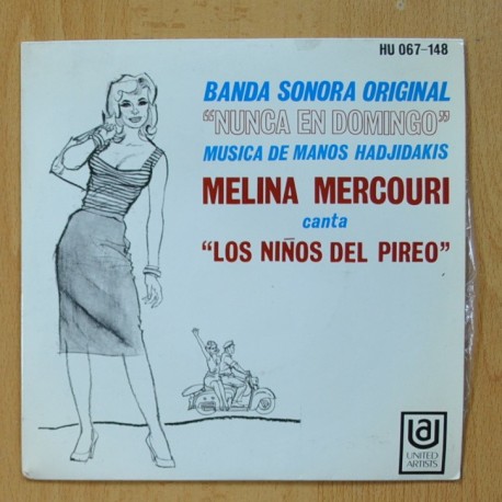 [306771] MELINA MERCOURI - NUNCA EN DOMINGO - EP