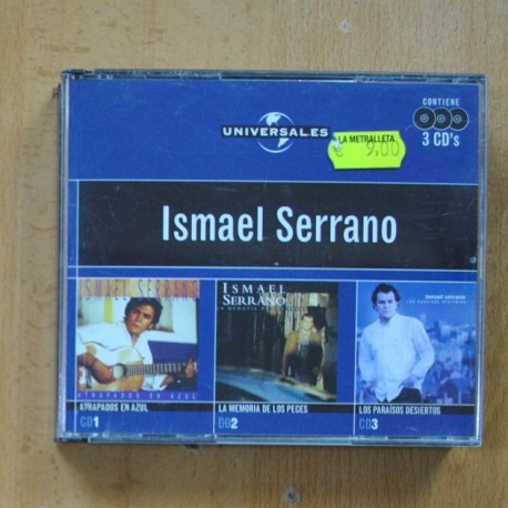 ISMAEL SERRANO - ATRAPADOS EN AZUL / LA MEMORIA DE LOS PECES / LOS PARAISOS DESIERTOS - CD
