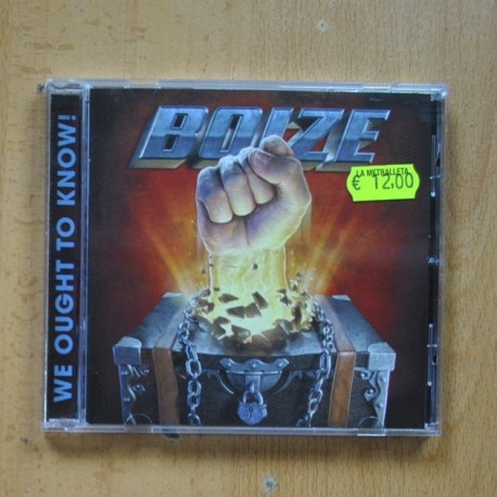 [311095] BOIZE - WE OUGHT TO KNOW - CD