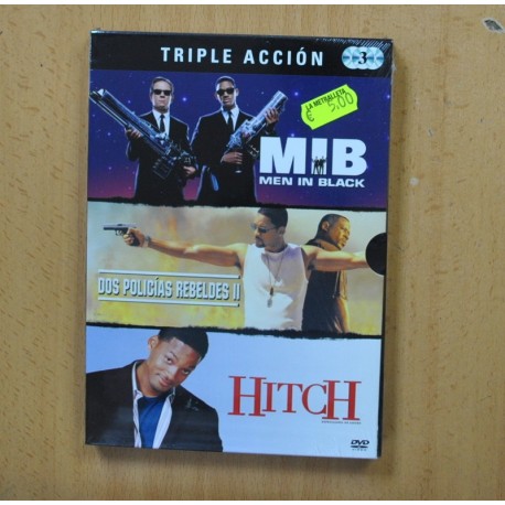 MEN IN BLACK / DOS POLICIAS REBELDES II / HITCH - DVD