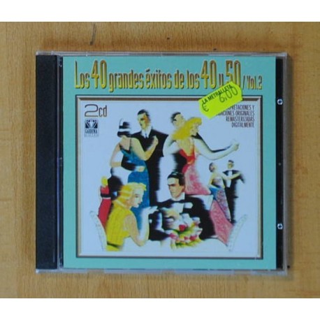 VARIOS - LOS 40 GRANDES EXITOS DE LOS 40 Y 50 VOL. 2 - 2 CD | La Metralleta